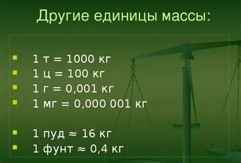 Абсолютная масса и единицы измерения