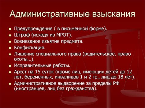 Административное взыскание