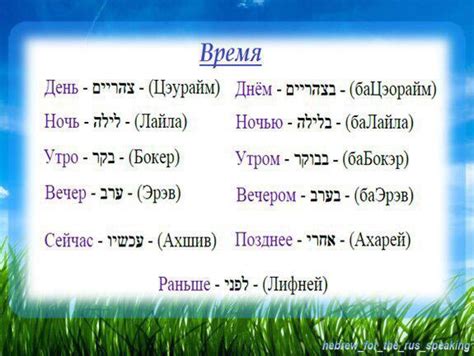 Анализ смысловых оттенков слова "Наваль" на иврите