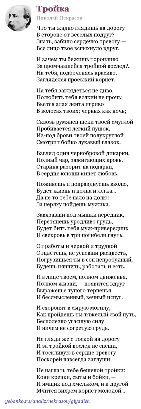 Анализ стихотворения "Некрасов что ты жадно глядишь на дорогу"