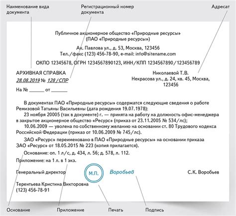 Архивная справка: цель и применение