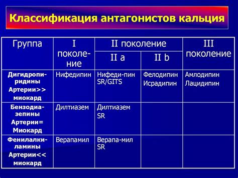 Блокада медленных кальциевых каналов и ее значение