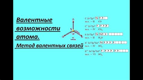 Важность валентных орбиталей