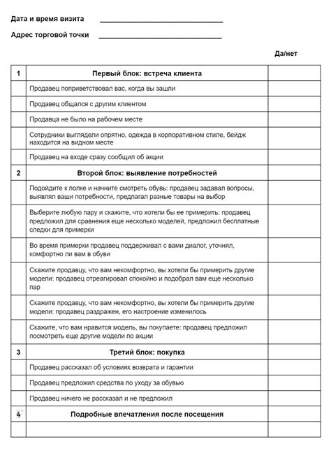 Важность и преимущества использования тайного покупателя