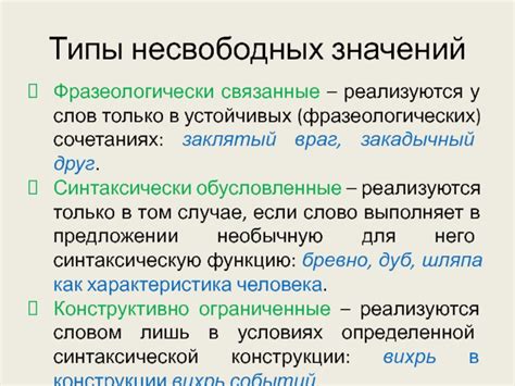 Вводное слово о синтаксически несвободных сочетаниях