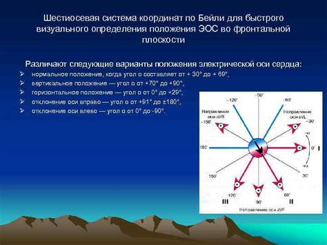 Вертикальное положение эос во фронтальной плоскости