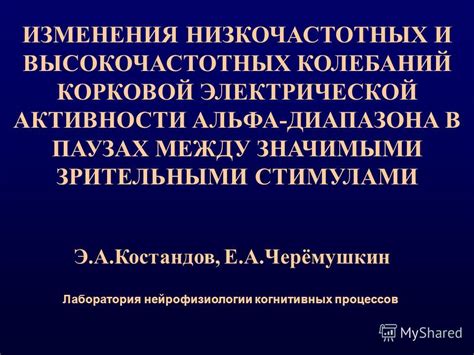 Взаимосвязь между корковой ритмикой и дезорганизацией