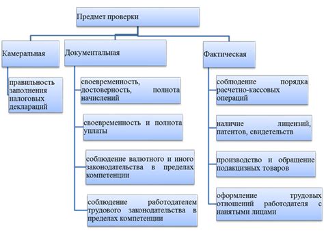 Виды проверок госконтроля на предприятии