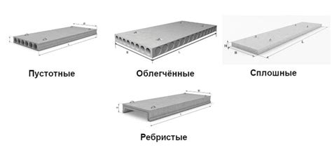 Виды трансферных плит перекрытия