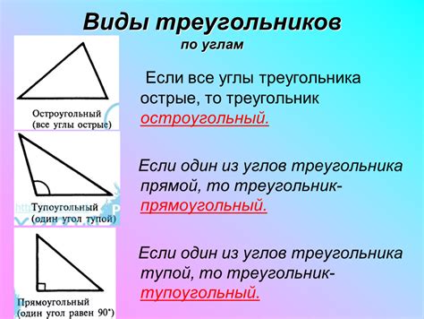 Виды треугольников: описание и характеристики