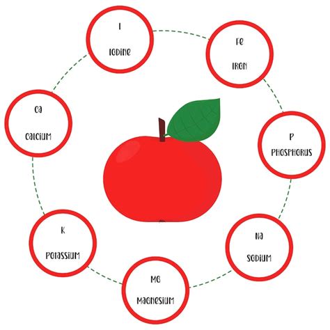 Витамины и минералы в составе столового яблока