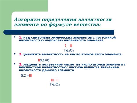 Влияние валентности на структуру вещества