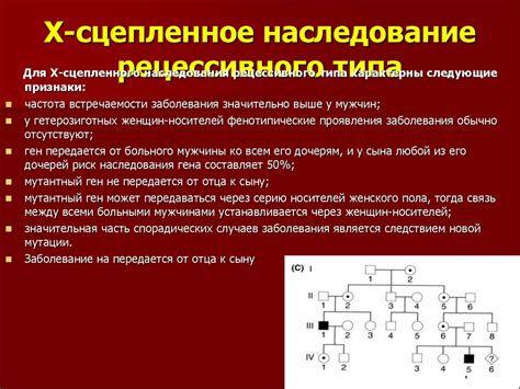 Влияние рецессивного омега на наследование