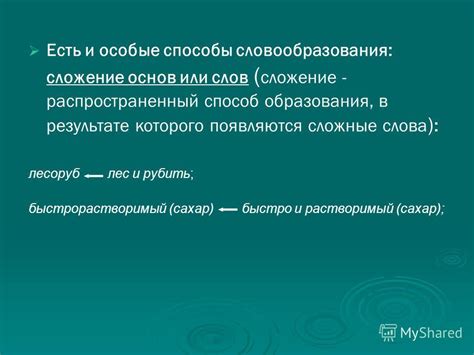 Влияние словообразования на значимость слова