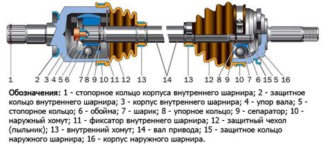 Внутренний шрус: структура и составляющие