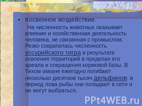 Воздействие человеческой деятельности на численность червей