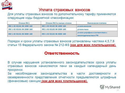 Возможные меры взыскания неуплаченных страховых взносов