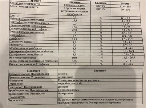 Возможные последствия нарушения созревания гранулоцитарного ростка