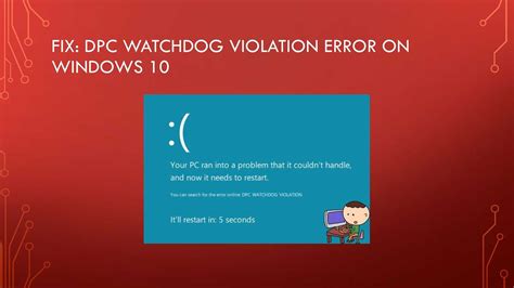 Возможные последствия при игнорировании ошибки DPC Watchdog Violation Windows 10