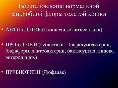 Восстановление микробной флоры: основные принципы и подходы