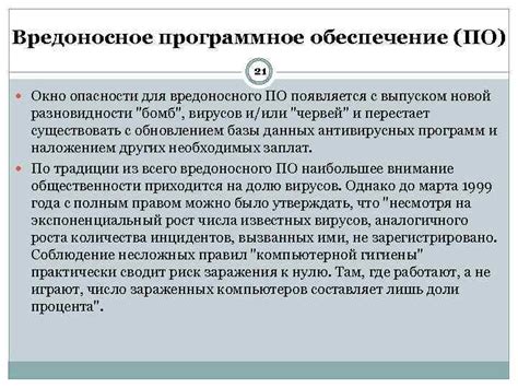 Вредоносное программное обеспечение: угроза для безопасности данных