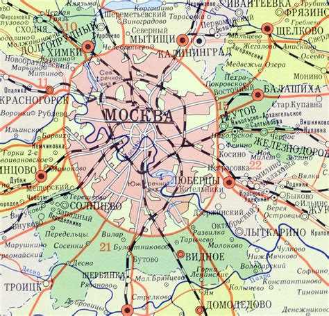 Географическое положение округа Москва