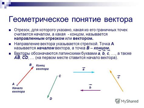 Геометрическое представление векторов