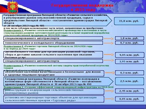 Государственная поддержка