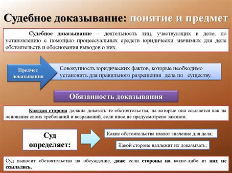 Доказательства в процессуальных отношениях