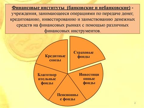 Задачи финансовых институтов