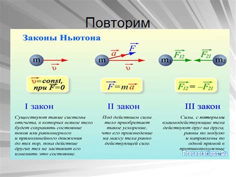 Законы ровного движения