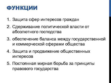 Защита и продвижение общественных интересов: задачи государства