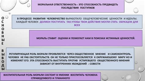 Значение веры для морали и этики