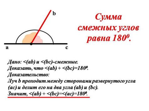 Значение и применение смежных углов в геометрии