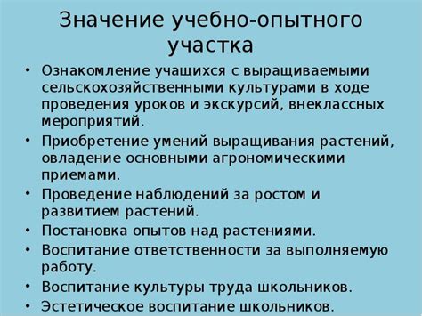 Значение пробования нового опытного обучения