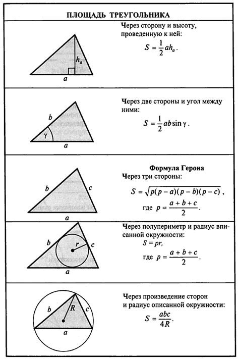 Значение символов треугольника: