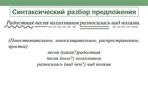 Значение синтаксического разбора предложения