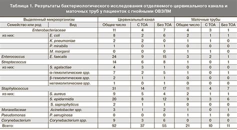 Значение скудной флоры цервикального канала: