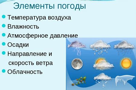 Значимость погоды в жизни