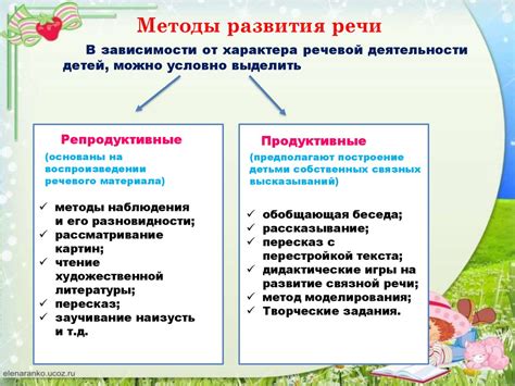 Игровые методы развития речи