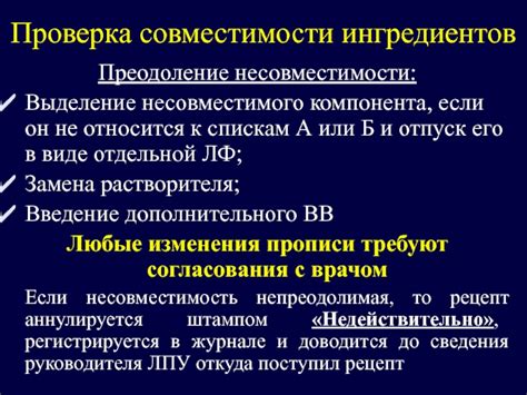 Изменения в сфере, приносящие несовместимость