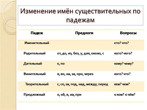 Именительный падеж: значимость и использование