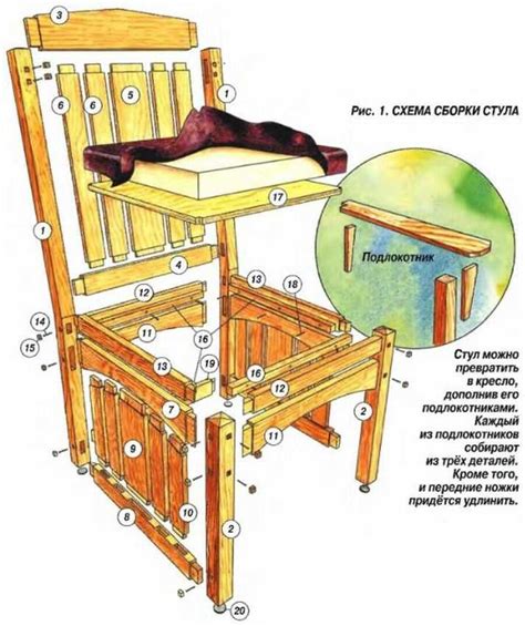 Интересная конструкция стула