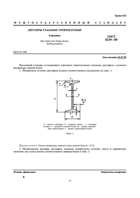 Информация о стандарте ГОСТ 8239-89