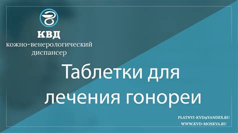 Использование антибиотиков для лечения гонореи