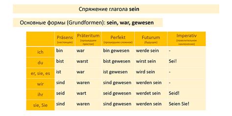 Использование глагола sein в настоящем времени