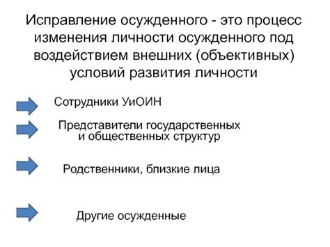 Исправление осужденного: суть и процесс