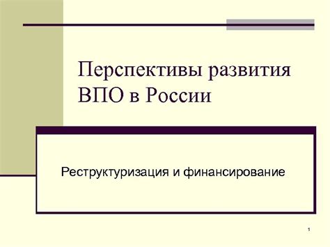 История развития ВПО в России