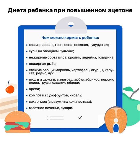 Какие диетические рекомендации помогут снизить уровень ацетона в моче?