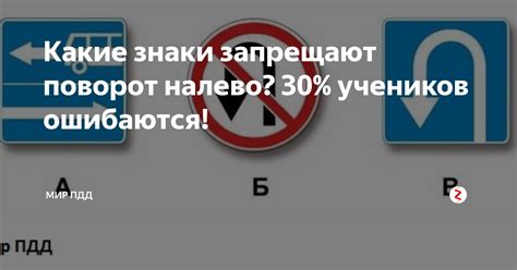 Какие сигналы означают поворот налево?